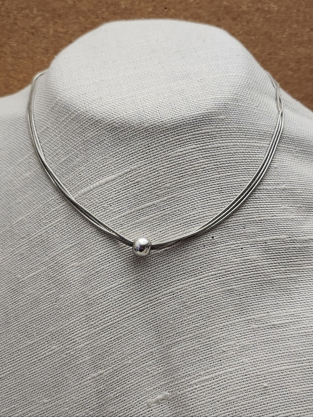 Silpada Sterling Silver Ball On Multi-Strand Necklace